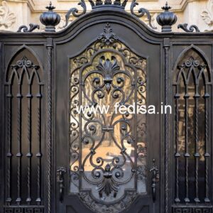 Heavy Iron Gate Grill Design for Luxury Homes No-4272