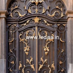 Elegant Iron Grill Gate Design for Main Doors No-4280