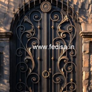 Stylish Front Entry Gate Grill Design for Homes No-4282