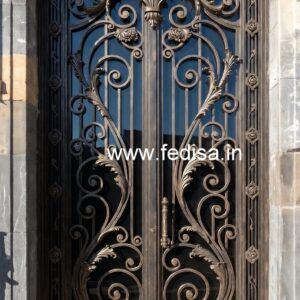Luxury Iron Grill Gate Design with Golden Finish No-4290