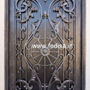 Minimal Steel Gate Grill Design for Elegant Homes No-4293