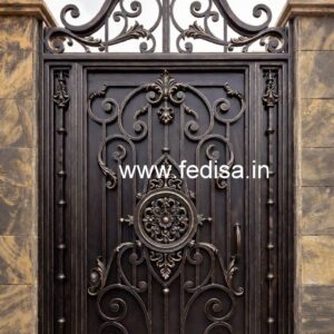 Stylish Entrance Grill Gate Design for Modern Homes No-4296