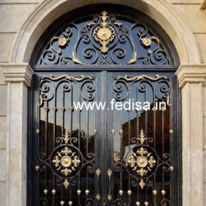Artistic Main Gate Grill Design for Contemporary Houses No-4305