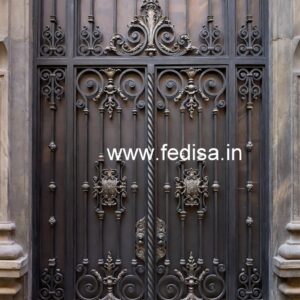 Elegant Black Gate Grill Design for House Entrance No-4325