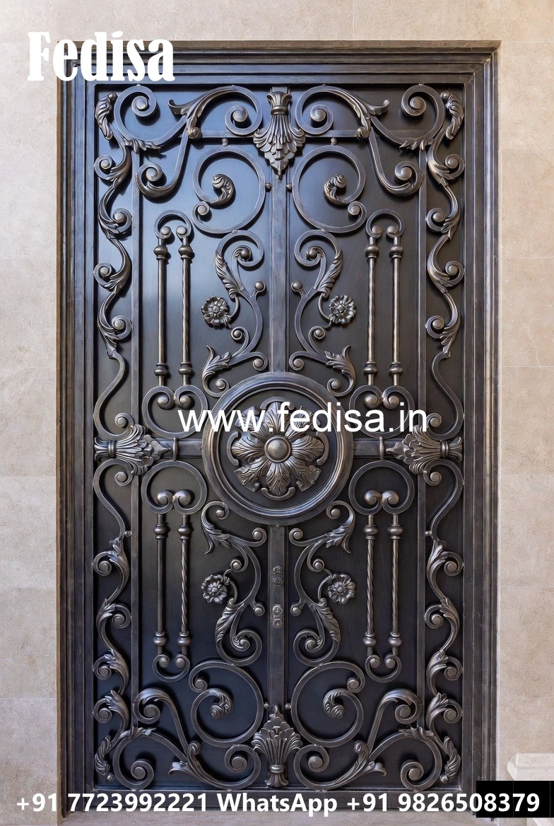 Contemporary Villa Gate Grill Design with Artistic Finish No-4344