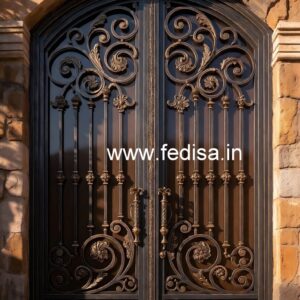 Stylish Sliding Grill Gate Design for Contemporary Homes No-4348