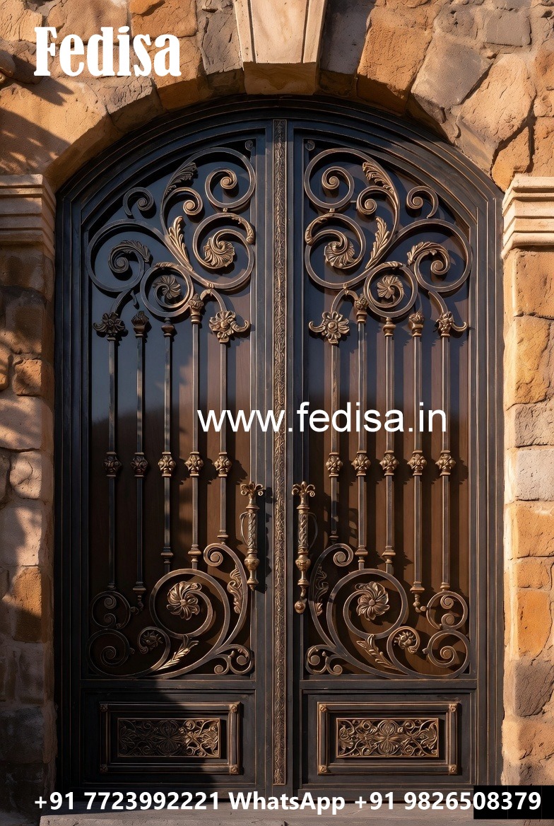 Stylish Sliding Grill Gate Design for Contemporary Homes No-4348