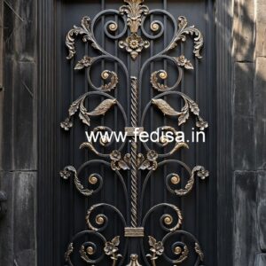 Elegant Residential Gate Grill Design for Modern Homes No-4363