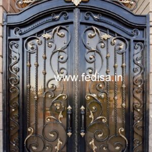 Elegant Iron Grill Gate Design for Contemporary Homes No-4421