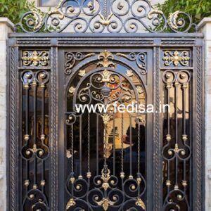 Stylish Modern Iron Grill Gate Design for Homes No-4440