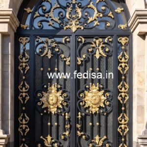Modern House Front Entrance Grill Gate Design No-4444