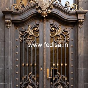 Fancy Exterior Steel Gate Grill Design Inspiration No-4445
