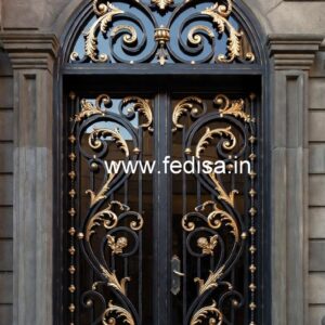 Stylish Decorative Entrance Gate Grill Design No-4446