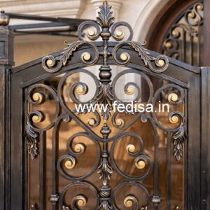Fancy Decorative Iron Grill Gate Design No-4458