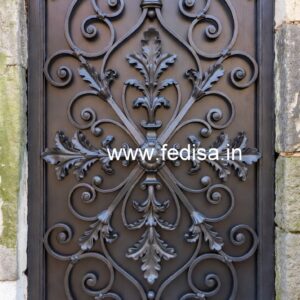 Elegant Modern Exterior Grill Gate Design No-4475