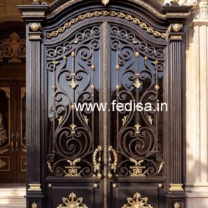 Luxury Villa Front Entrance Gate Grill Design No-4489