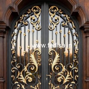 Elegant Steel Gate Grill Design for Main Entrance No-4504