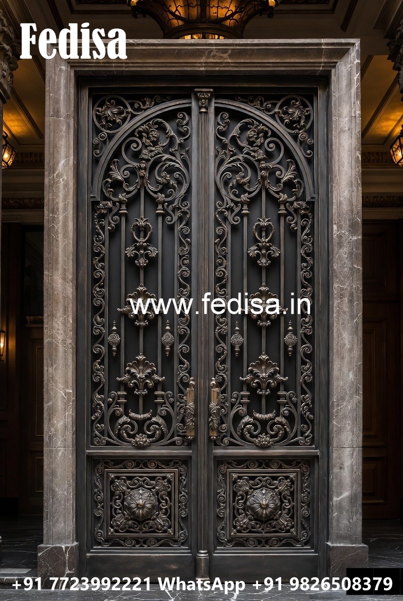 Grand Entrance Gate Grill Design for Luxury Villas No-4548