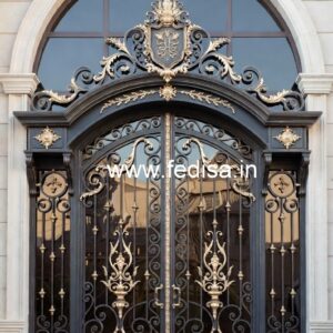 Unique Main Gate Grill Design for Stylish Houses No-4550