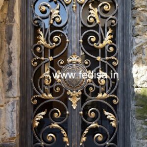 Custom Steel Gate Grill Design for Modern Homes No-4556