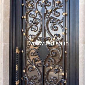 Heavy Iron Gate Grill Design for Luxury Homes No-4572