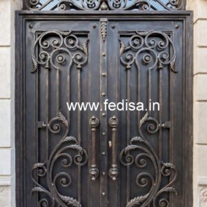 Stylish Steel Gate Grill Design for Elegant Entrance No-4603