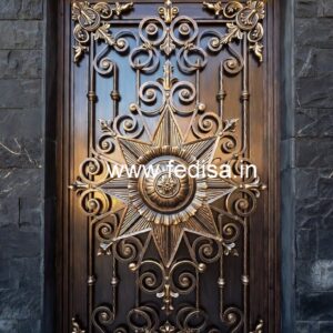 Modern CNC Gate Grill Design for Stylish Homes No-4631
