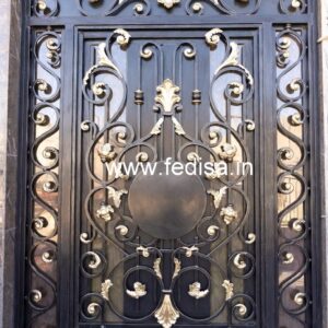 Contemporary Villa Gate Grill Design with Artistic Finish No-4644
