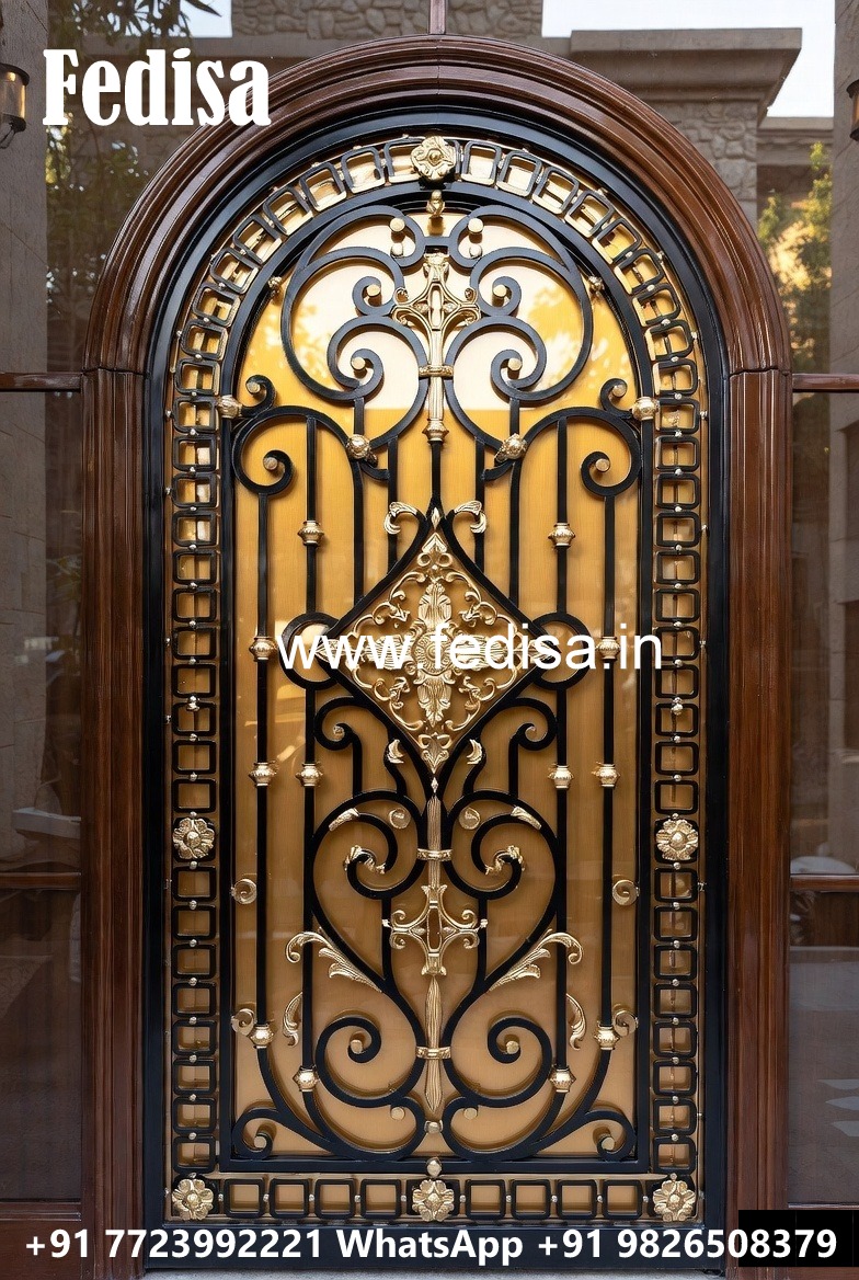 Artistic House Entrance Grill Gate Design No-4652