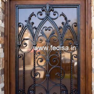 Stylish Security Grill Gate Design for Modern Entrance No-4674