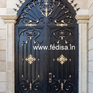 Elegant Steel Entrance Grill Gate Design No-4684
