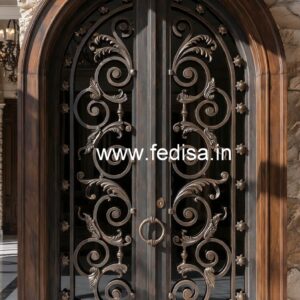 Elegant Iron Grill Gate Design for Contemporary Homes No-4721
