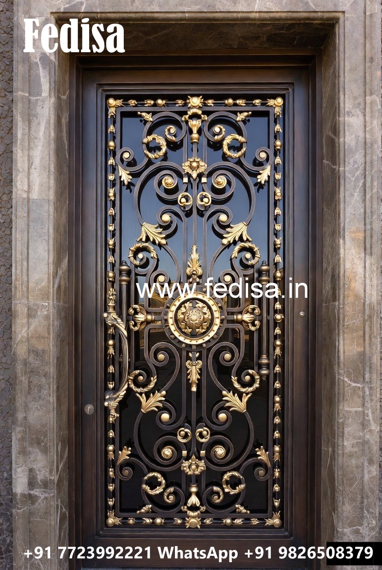 Elegant Designer Gate Grill Design for Luxury Residences No-4730