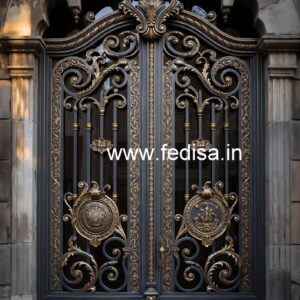 Stylish Decorative Entrance Gate Grill Design No-4746