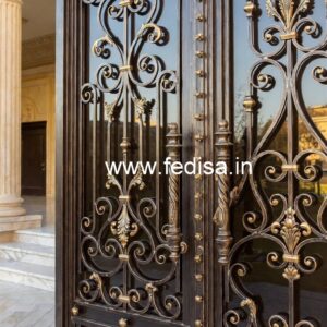 Elegant Modern Exterior Grill Gate Design No-4775