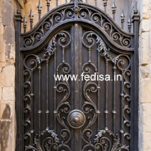 Elegant Steel Gate Grill Design for Main Entrance No-4804