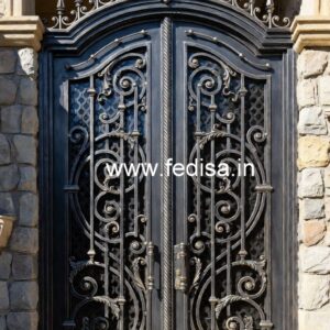 Black Metal Gate Grill Design for Modern Houses ? No. 4820