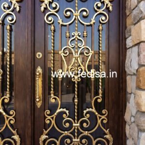 Double Door Gate Grill Design for Modern Villas No-4825