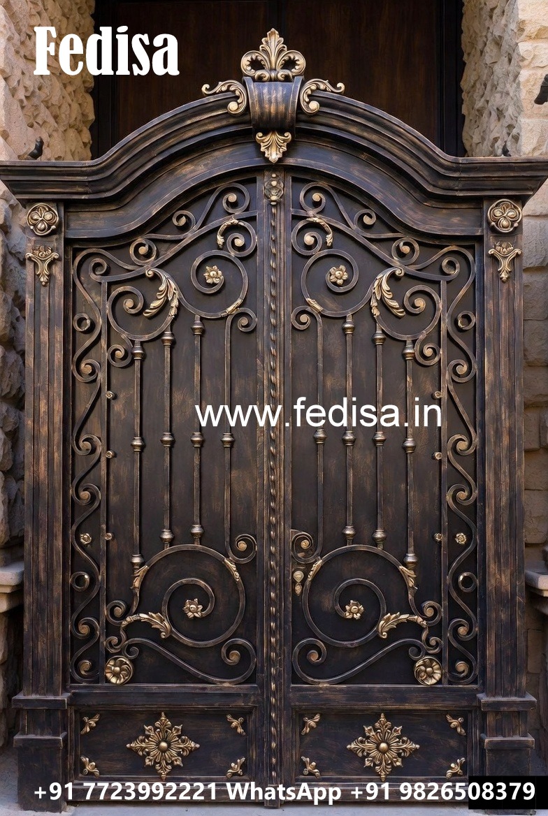 Modern Sliding Gate Grill Design for Home Entrance No-4826