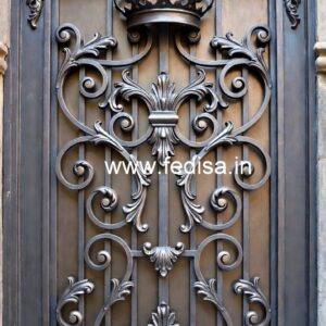 Front Elevation Gate Grill Design for Elegant Homes No-4831