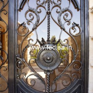Front Entry Gate Grill Design for Contemporary Villas No-4843