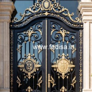 Elegant Home Gate Grill Design with Artistic Look No-4844
