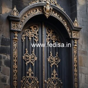 Grand Entrance Gate Grill Design for Luxury Villas No-4848