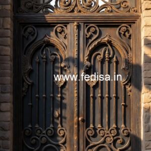 Custom Steel Gate Grill Design for Modern Homes No-4856