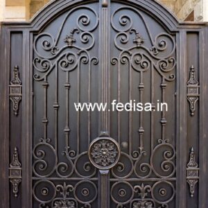 Attractive Steel Gate Grill Design for House Fronts No-4876