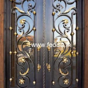 Elegant Iron Grill Gate Design for Main Doors No-4880