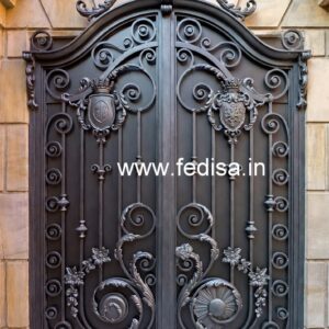 Stylish Entrance Grill Gate Design for Modern Homes No-4896