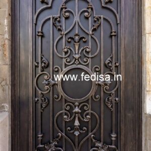 Modern Exterior Grill Gate Design for House Front No-4912
