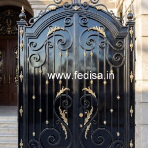 Modern Black Iron Gate Grill Design Inspiration No-4941