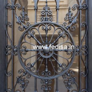 Elegant Steel Entrance Grill Gate Design No-4984